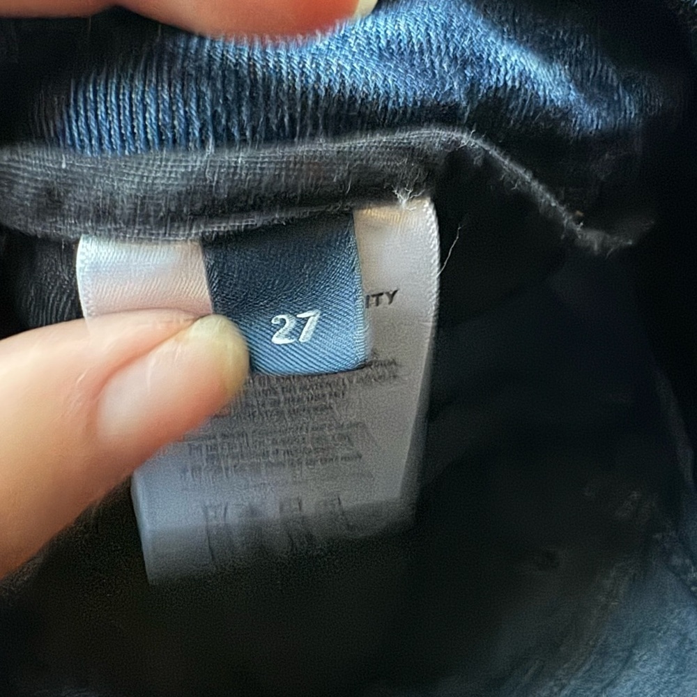 Citizens of Humanity 27 Straight Leg Jeans High Rise Classic Blue Denim Scandi - Picture 3 of 6